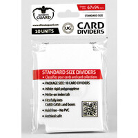 Card Dividers x10 Hvit Ultimate Guard